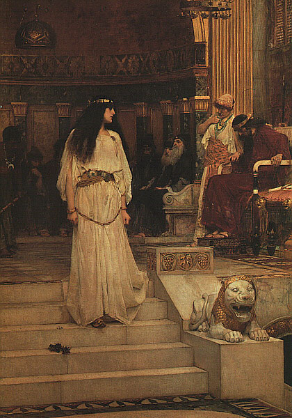 John William Waterhouse Marianne Leaving the Judgment Seat of Herod